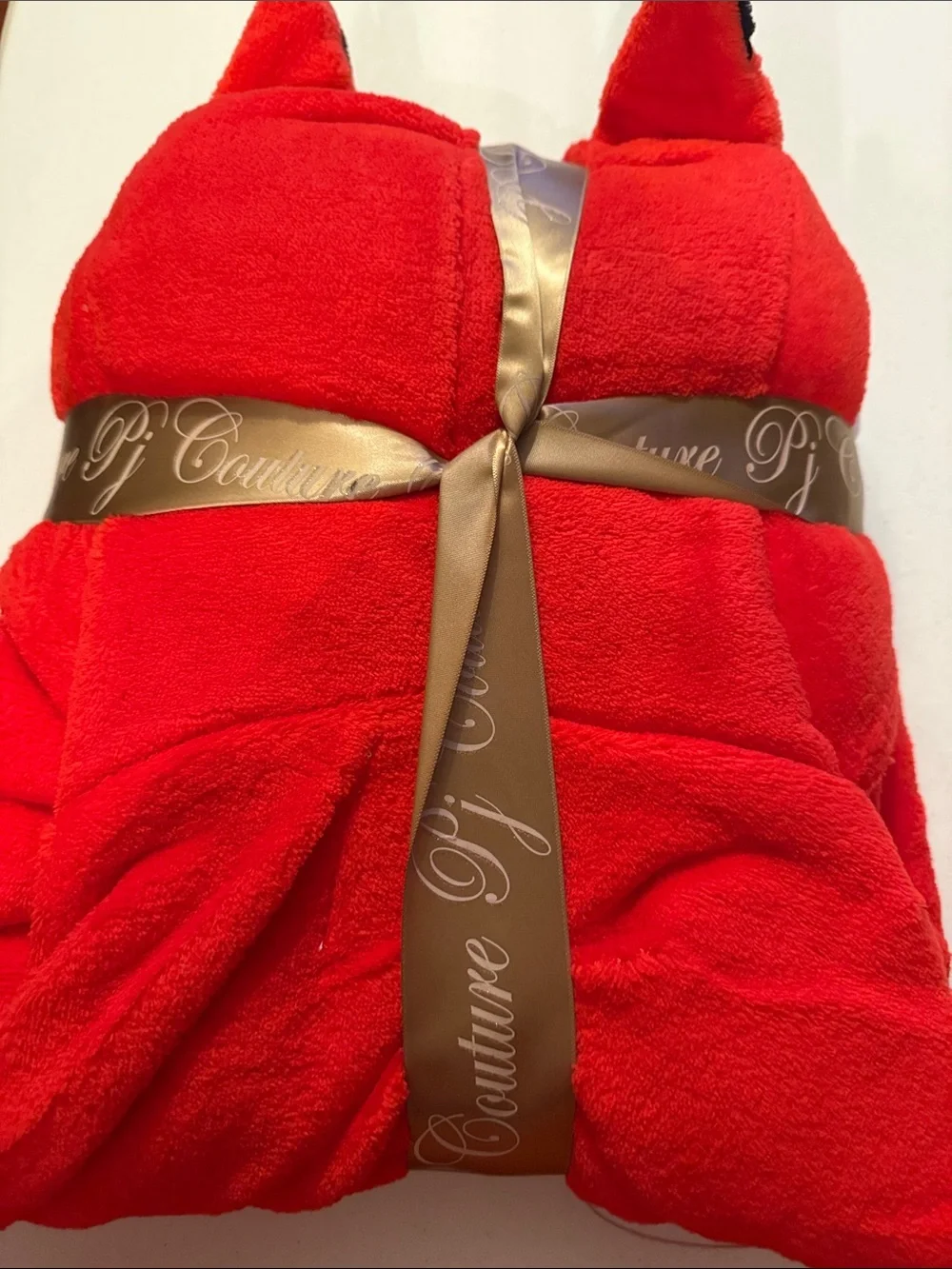 Pj Couture Kids Plush Hooded Fox Robe